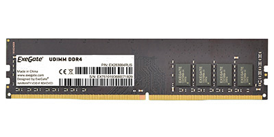 

Память DDR4 DIMM 4Gb, 2400MHz, CL17, 1.2 В, ExeGate, Value Special (EX287009RUS), EX287009RUS