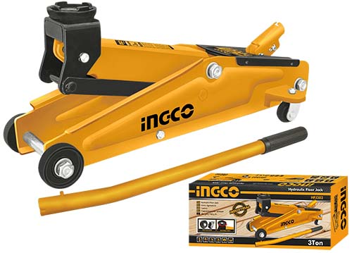 

Домкрат INGCO INDUSTRIAL HFJ302, подкатной гидравлический, 3 т, 13.5 см-41 см (HFJ302), HFJ302