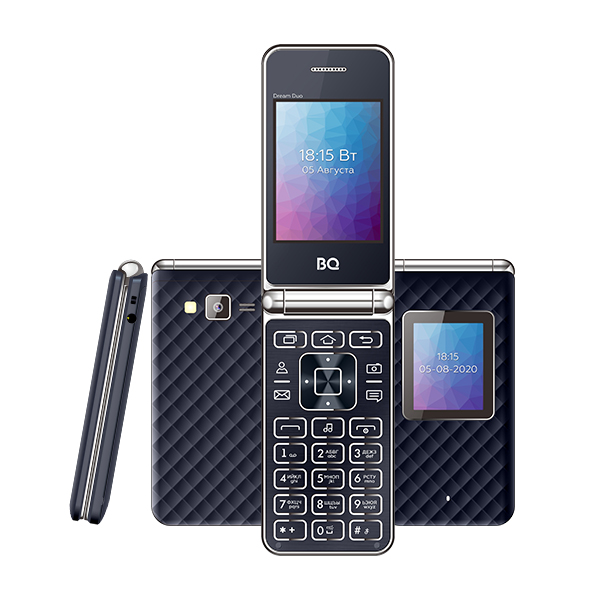 

Мобильный телефон BQ 2446 Dream Duo, 2.4" 320x240 TN, 32Mb RAM, 32Mb, BT, 1xCam, 2-Sim, 800 мА·ч, micro-USB, темно-cиний, Темно-синий, 2446 Dream Duo