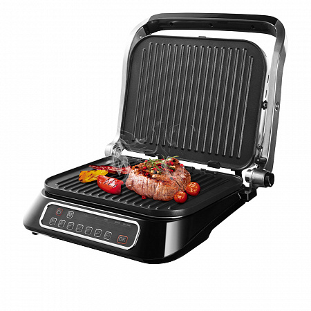 Гриль Redmond SteakMaster RGM-M805 2100Вт черный/серебристый, цвет серебристый/черный