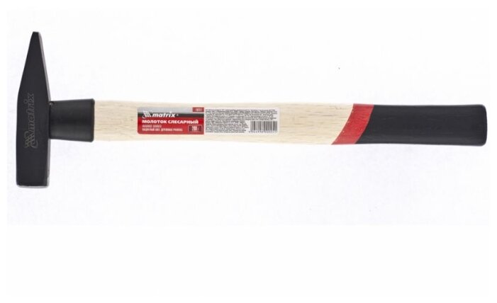 

Молоток слесарный, рукоять дерево, боек сталь 200г, MATRIX 10227, 10227