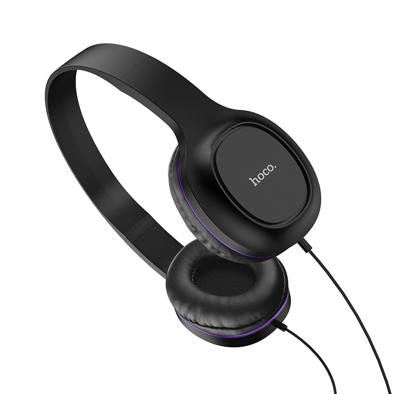 

Проводные наушники Hoco W24, jack 3.5 mm, фиолетовый (6931474709653), W24