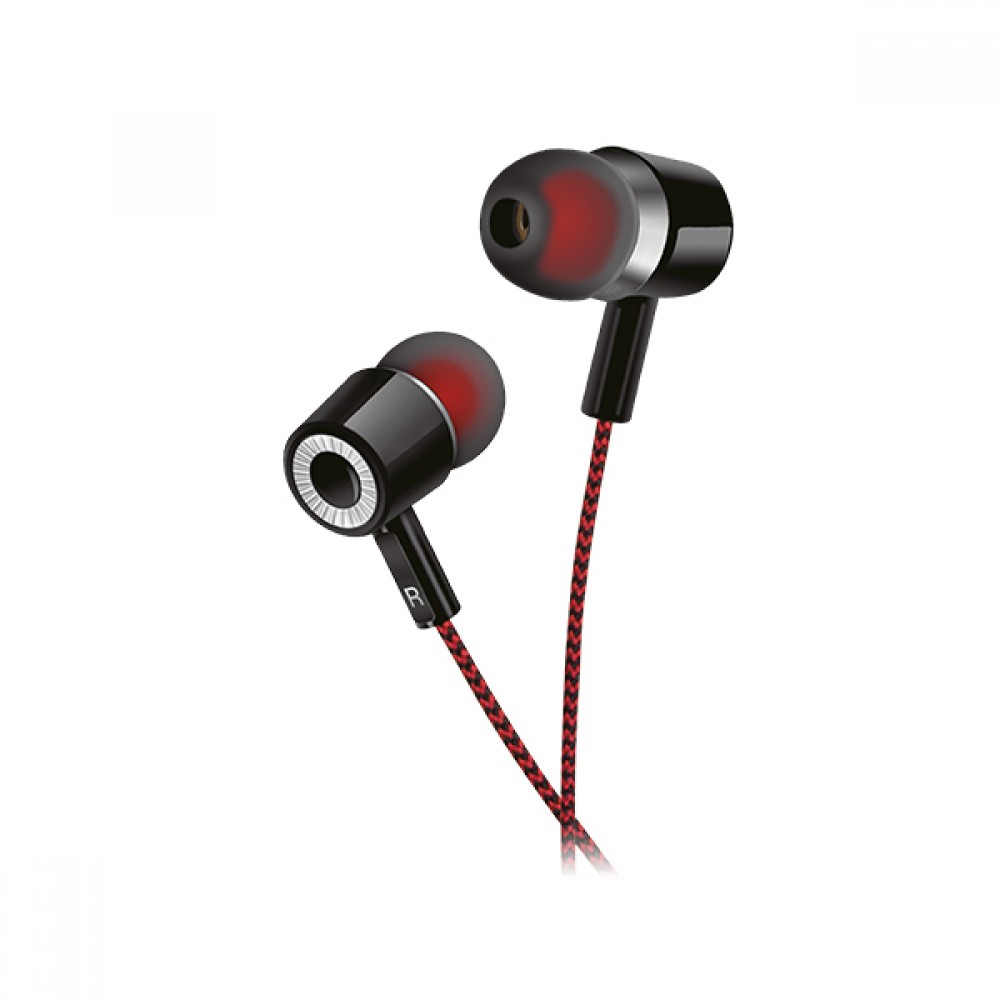 

Проводные наушники Perfeo MILD , jack 3.5 mm, черный/красный (PF_A4481), MILD