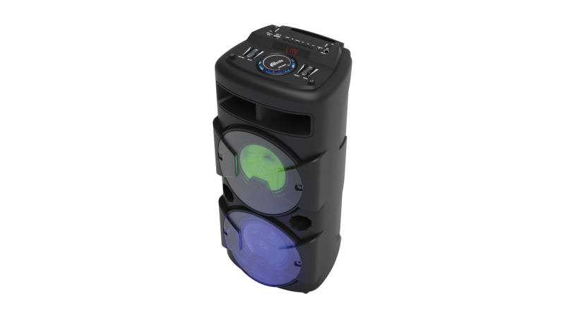 

Портативная акустика Ritmix SP-870B, 120 Вт, FM, USB, microSD, Bluetooth, подсветка, черный (SP-870B), SP-870B