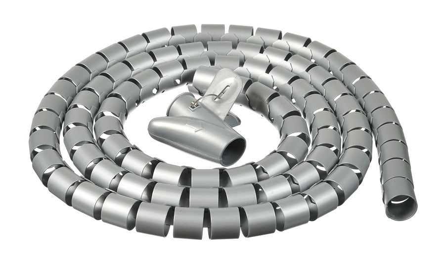 Кабельный органайзер Buro CG252S Spiral Hose, серебристый