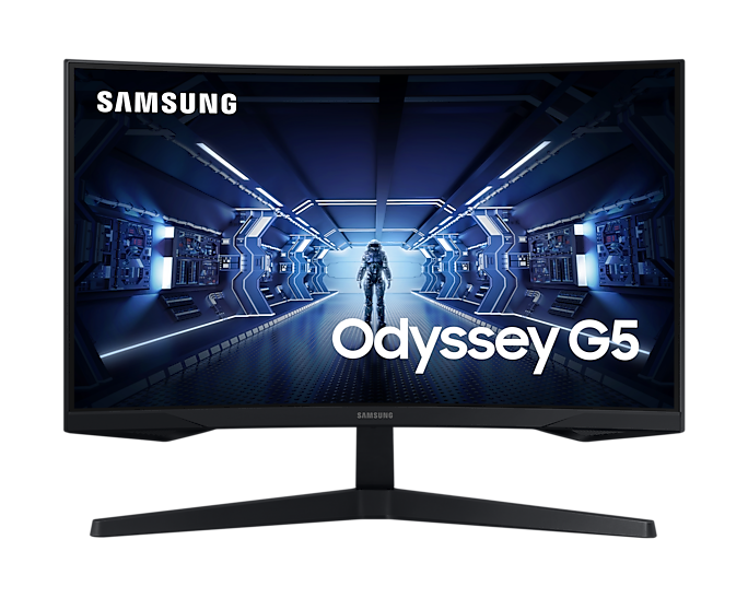 

Монитор 27" Samsung Odyssey G5 C27G54TQW VA, изогнутый, 2560x1440 (16:9), 250кд/м2, 144Hz, 1мс, 178°/178°, FreeSync, HDMI, DisplayPort, черный (LC27G54TQWIXCI), C27G54TQW