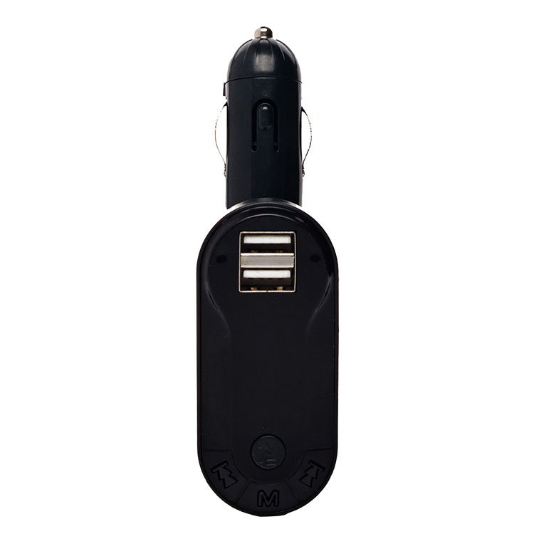 FM-трансмиттер FM-I9, USB, AUX, microSD, ПДУ, Black