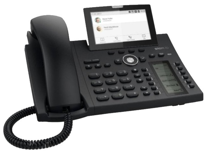 

VoIP-телефон Snom D385, 12 SIP-аккаунтов, монохромный дисплей, PoE, черный, D385