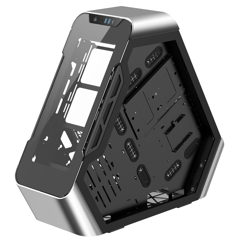 

Корпус JONSBO TR03-G, ATX, Midi-Tower, 2xUSB 3.0, USB Type-C, серебристый, Без БП (PCC_JB_TR03-G), TR03-G