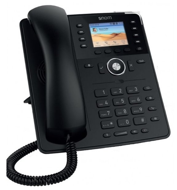 

VoIP-телефон Snom D735, 12 SIP-аккаунтов, монохромный дисплей, PoE, черный, D735