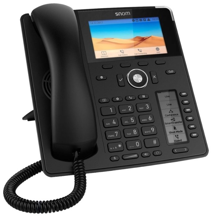 

VoIP-телефон Snom D785, 12 линий, 12 SIP-аккаунтов, цветной дисплей, PoE, черный (D785 black), D785