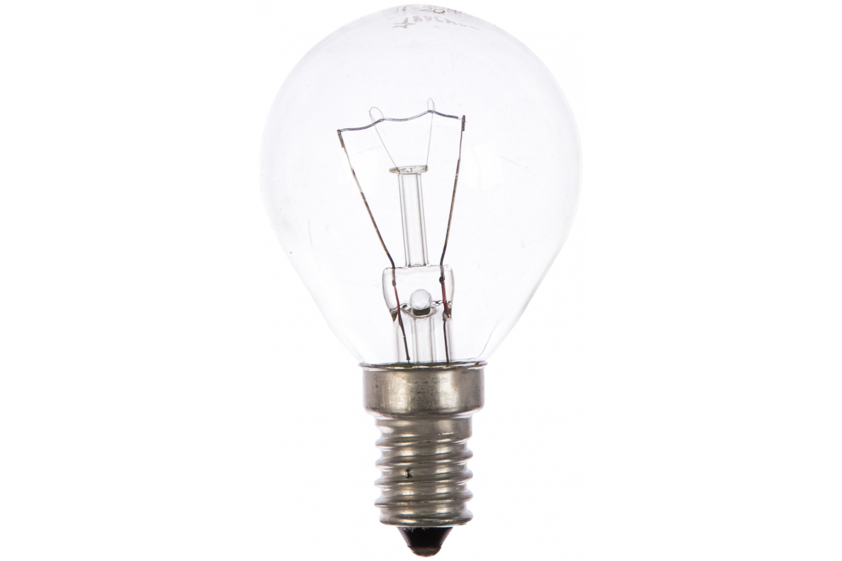 

Лампа накаливания E14 шар, 40Вт / теплый свет, КОСМОС (LKsmSSpCL40E14v2)
