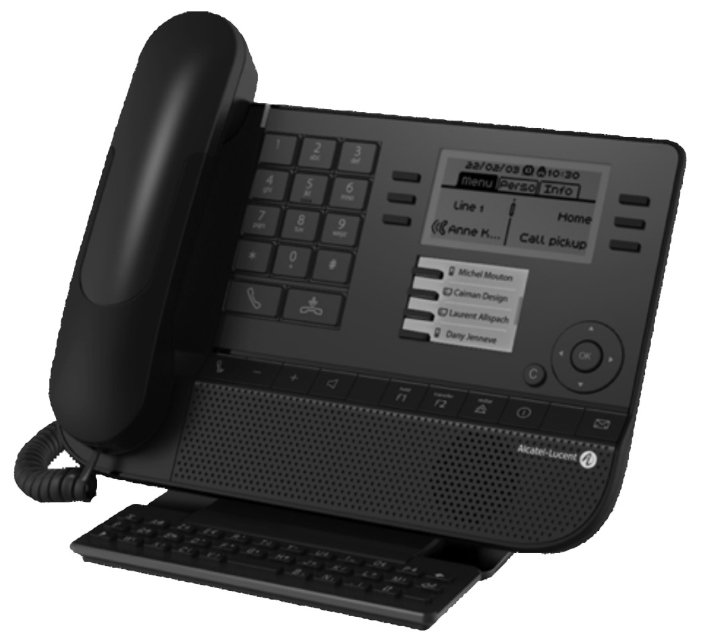 

VoIP-телефон Alcatel-Lucent 8028s, монохромный дисплей, PoE, черный, 8028s