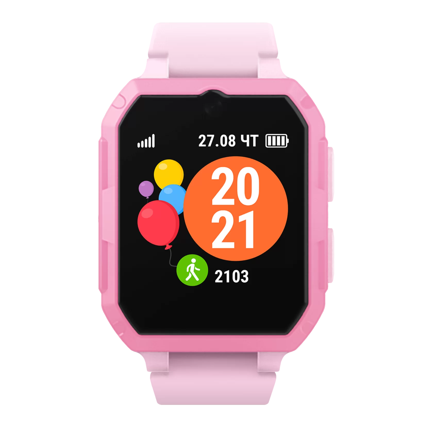 Умные часы детские GEOZON Ultra, 1.54 IPS, розовый (G-W15PNK)