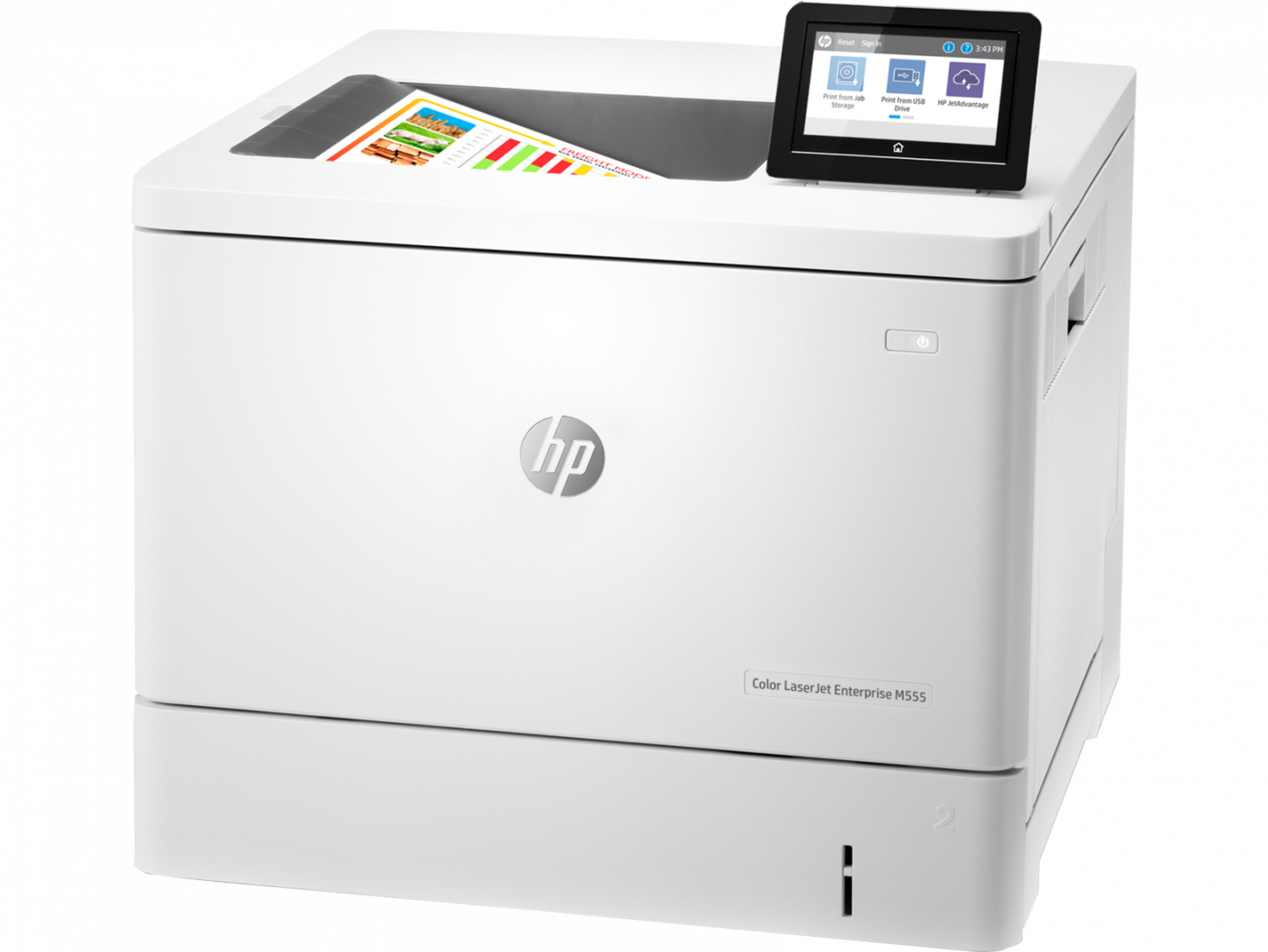 

Принтер лазерный HP LaserJet Enterprise M555dn , A4, цветной, 38стр/мин (A4 ч/б), 38стр/мин (A4 цв.), 1200x1200 dpi, дуплекс, сетевой, USB (7ZU78A), M555dn