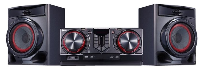 

Мидисистема LG CJ44, 480 Вт, оптический привод CD, караоке, черный, CJ44