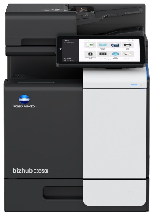 МФУ лазерный Konica Minolta bizhub C3350i, A4, цветной, 33стр/мин (A4 ч/б), 33стр/мин (A4 цв.), 1200x1200 dpi, дуплекс, ДАПД-80 листов, сетевой, USB, требуется запуск через АСЦ (A93E021) - фото 1