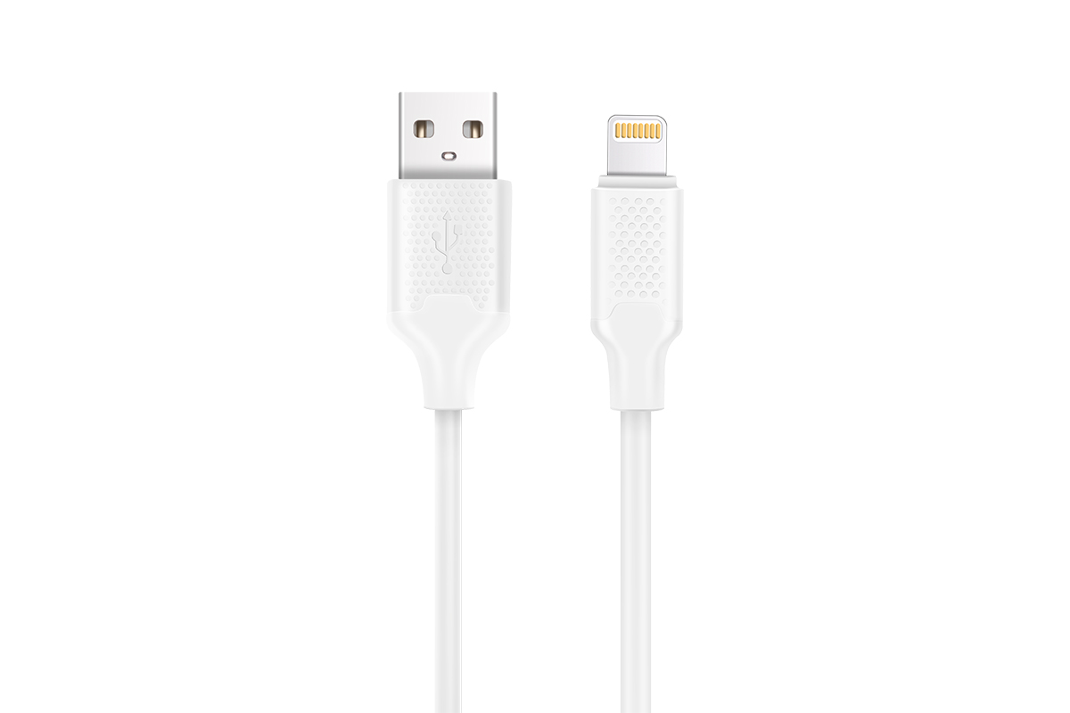 

Кабель USB-Lightning 8-pin, 2A быстрая зарядка, 1м, белый HARPER BCH-521, BCH-521