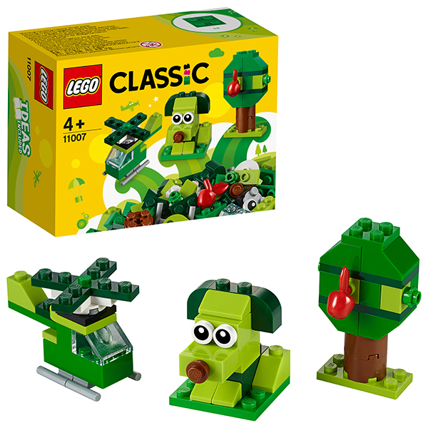 

Конструктор LEGO "Classic: Зеленый набор для конструирования", деталей: 60 (11007), "Classic: Зеленый набор для конструирования"