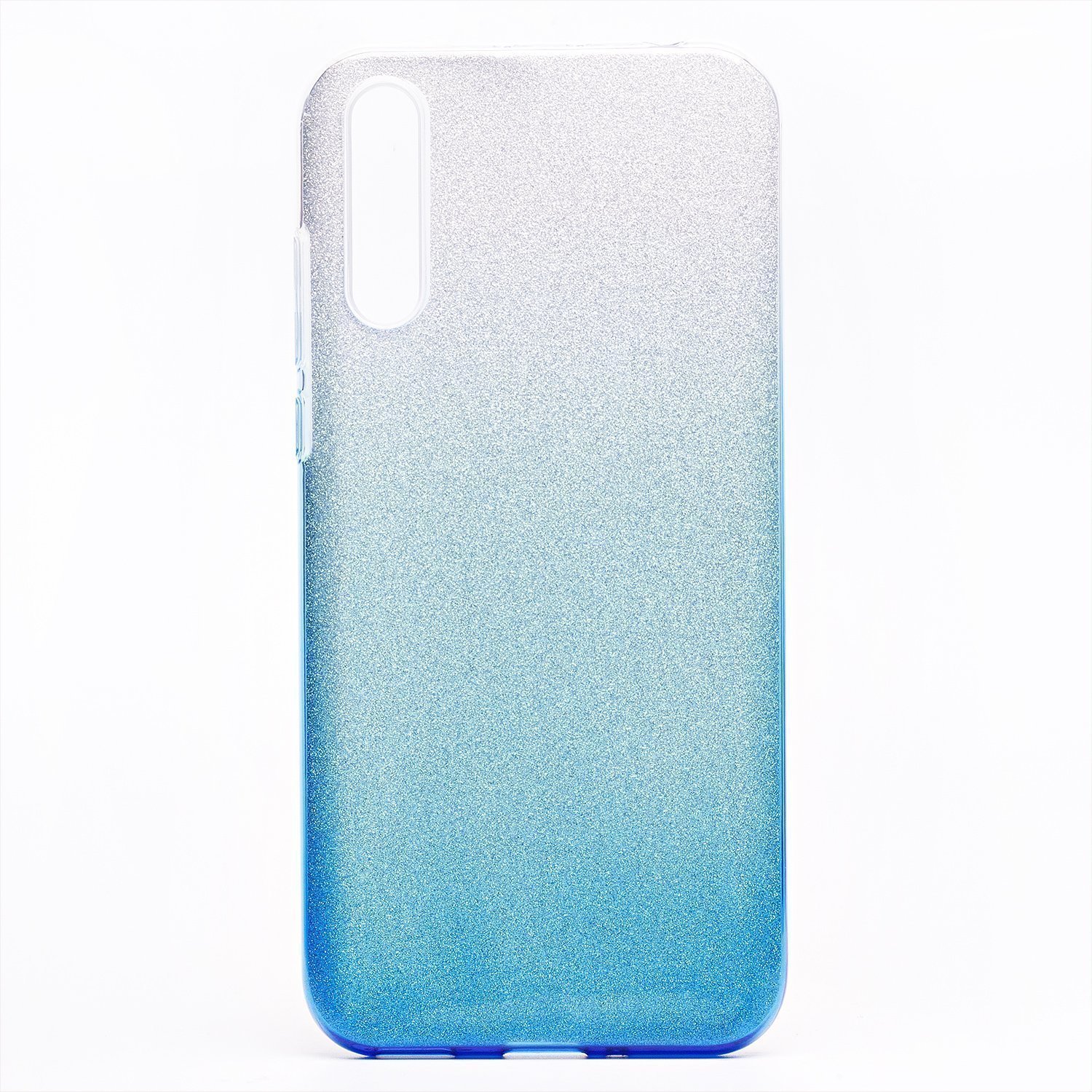 

Чехол-накладка SC097 для смартфона Huawei Honor 30i/P Smart S/Y8p, силикон, синий/серебристый (градиент) (126682)