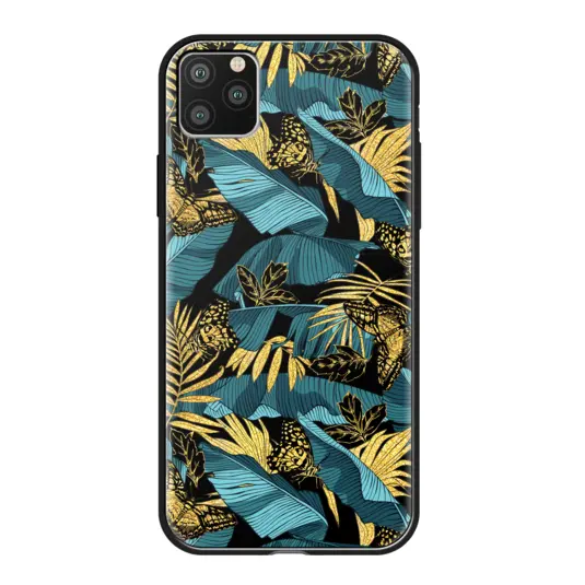 

Чехол-накладка Deppa Glass Case для смартфона Apple iPhone 11 Pro, пластик, TPU, принт джунгли (87254)