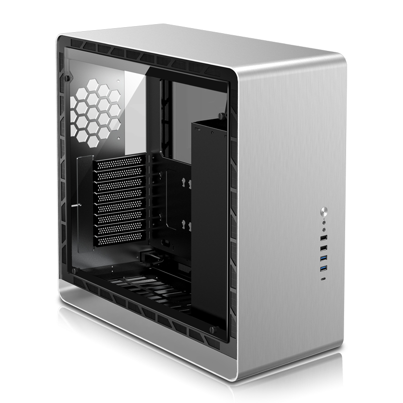 

Корпус JONSBO UMX6 W, ATX, Midi-Tower, 2xUSB 3.0, USB Type-C, серебристый, без БП (PCC_JB_UMX6_Silver), UMX6 W
