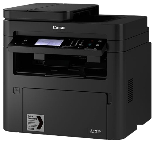 

МФУ лазерный Canon i-SENSYS MF267dw, A4, ч/б, 28стр/мин (A4 ч/б), 600x600dpi, дуплекс, АПД-35 листов, факс, сетевой, Wi-Fi, USB (2925C064), MF267dw
