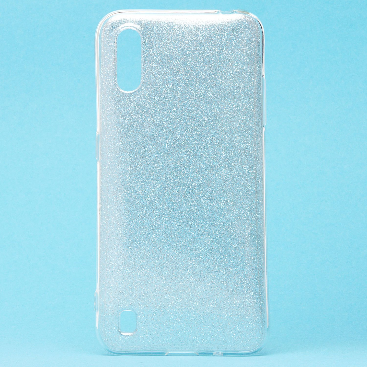 

Чехол-накладка Glamour для смартфона Samsung SM-A015 Galaxy A01/SM-M015 Galaxy M01, силикон, silver (127079)