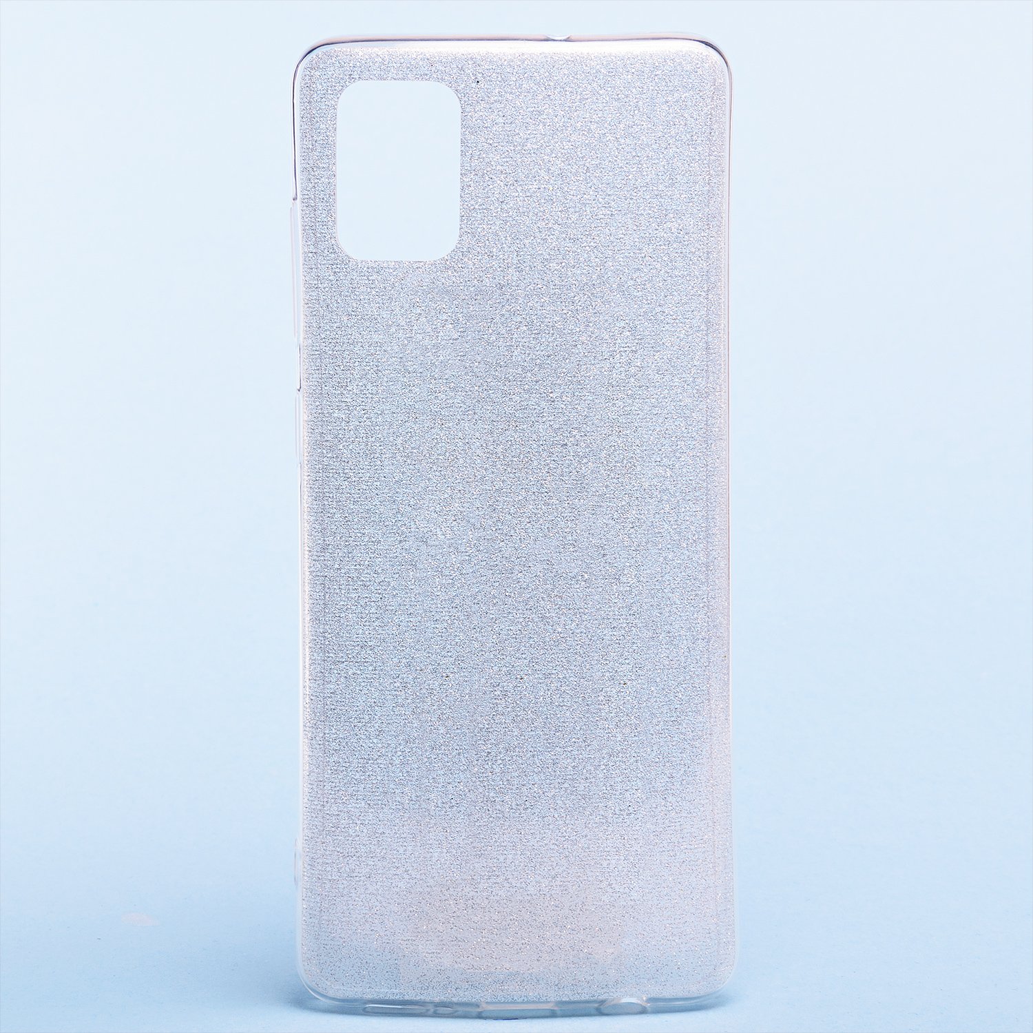 

Чехол-накладка Glamour для смартфона Samsung SM-A515 Galaxy A51, силикон, silver (119215)