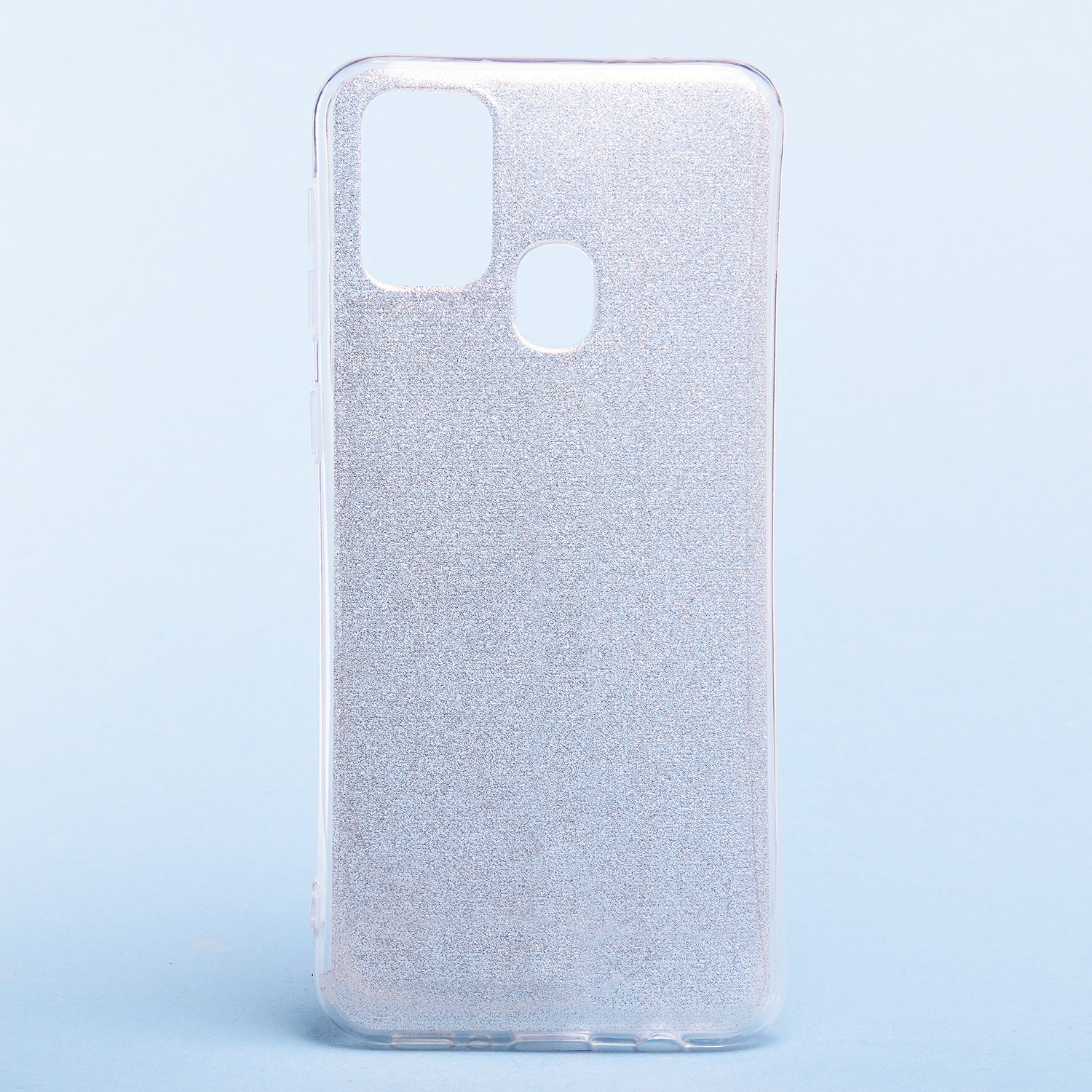 

Чехол-накладка Glamour для смартфона Samsung SM-M315 Galaxy M31, силикон, silver (119259)