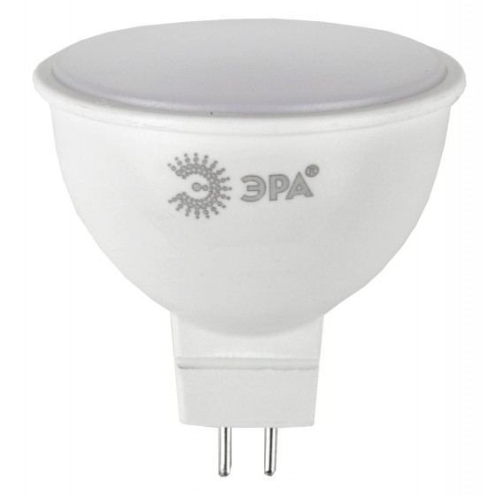 

Лампа светодиодная GU5.3, MR16, 10Вт, 800лм, 4000K/нейтральный, 80 Ra, Эра LED MR16-10W-840-GU5.3 (Б0032996), LED MR16-10W-840-GU5.3