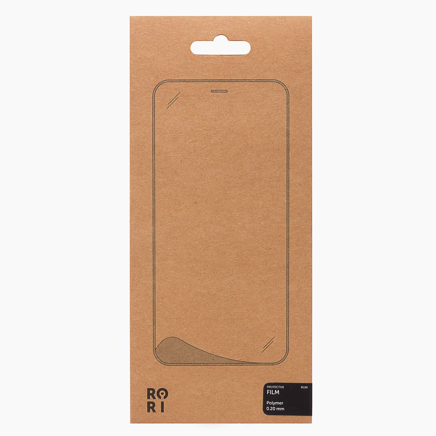 Защитная пленка Rori Polymer для экрана смартфона Xiaomi Redmi Note 8 Pro, поверхность матовая, черная рамка (125618)