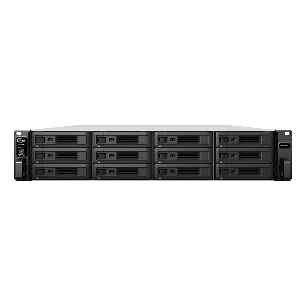 Сетевой накопитель (NAS) Synology RS3621xs+, слоты 12x2.5"/3.5" SATA3