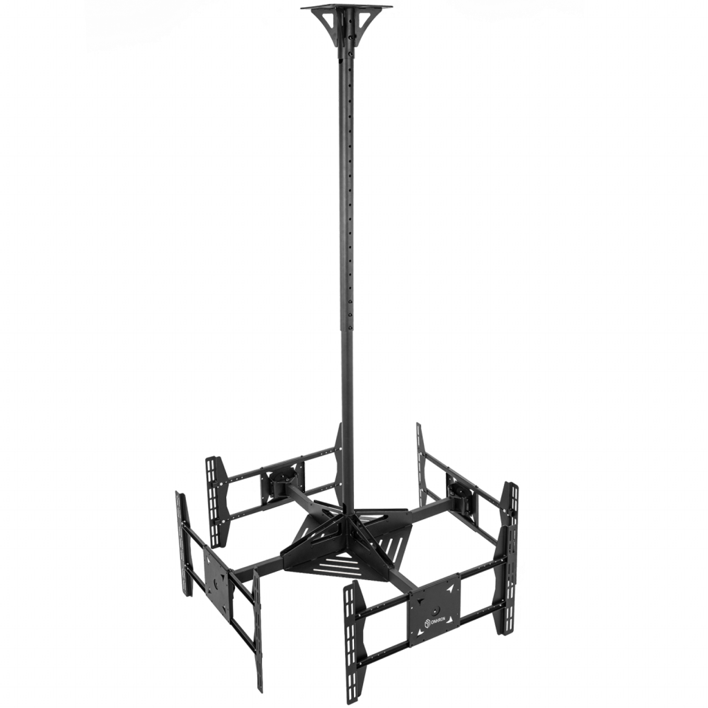 

Кронштейн потолочный для TV/монитора ONKRON CPRO2L-4, 32"-55", 4 монитора, VESA 200x200мм-600x400мм, наклонный, поворотный, портрет-альбом, до 36.4 кг, черный, CPRO2L-4
