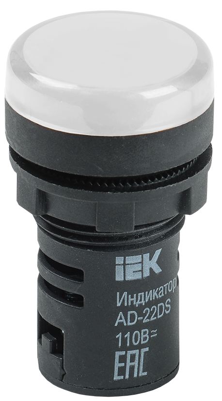 Лампа индикаторная белый IEK AD22DS