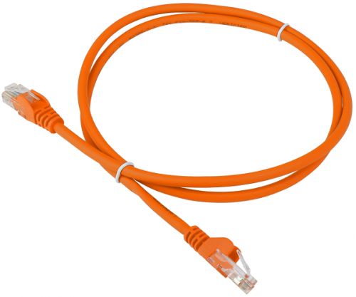 Патч-корд Lanmaster UTP, кат.6, 10 м, RJ45-RJ45, оранжевый (LAN-PC45/U6-10-OR)