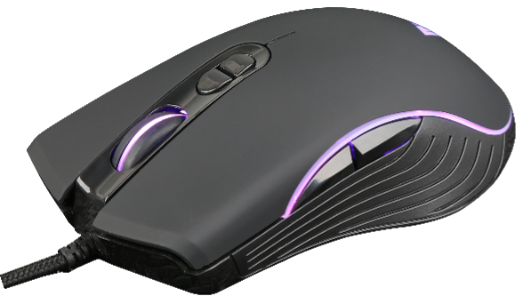 Мышь проводная Crown CMGM-900, 3200dpi, оптическая светодиодная, USB, черный