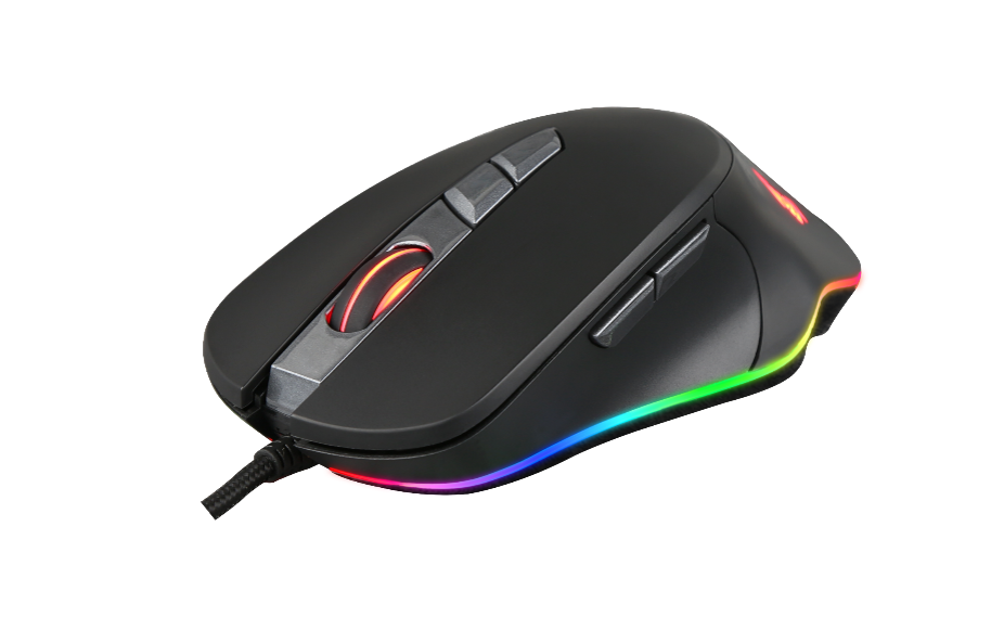 

Мышь проводная Crown CMGM-903, 7000dpi, оптическая светодиодная, USB, черный, CMGM-903