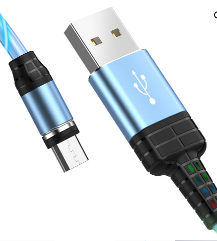 

Кабель USB 2.0(Am)-Type-C, 2.4A Quick Charge, 1м, синий HOCO U90, U90