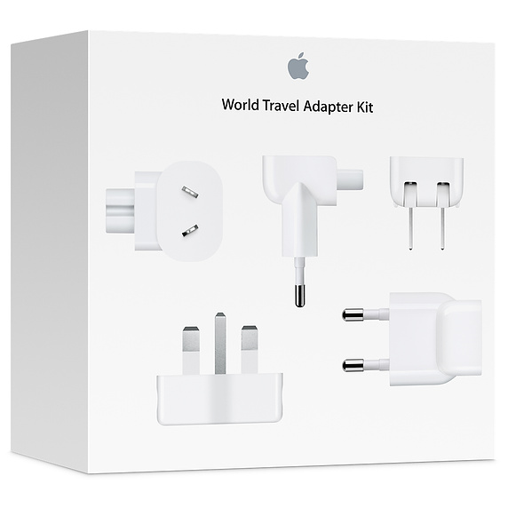 Дорожный комплект адаптеров Apple World Travel Adapter Kit, белый