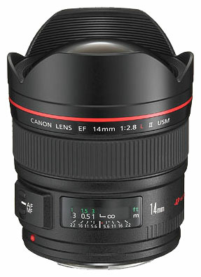 Объектив Canon EF 14 F2.8 L II USM, широкоугольный, черный (2045B005)