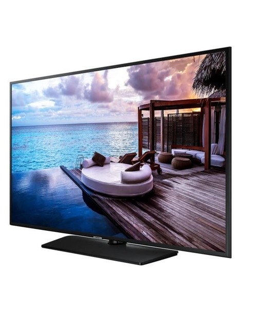 

Панель 43" Samsung HG43ET690, 4K, 3840x2160, 300кд/м2, Rj-45, HDMI, DVI, VGA, DisplayPort, USB, черный, HG43ET690