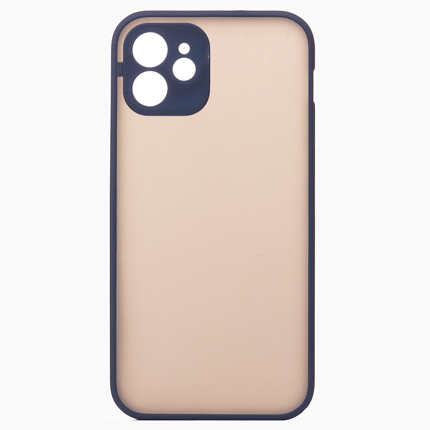 

Чехол-накладка PC041 для смартфона Apple iPhone 12, силикон, dark blue/black (126875)
