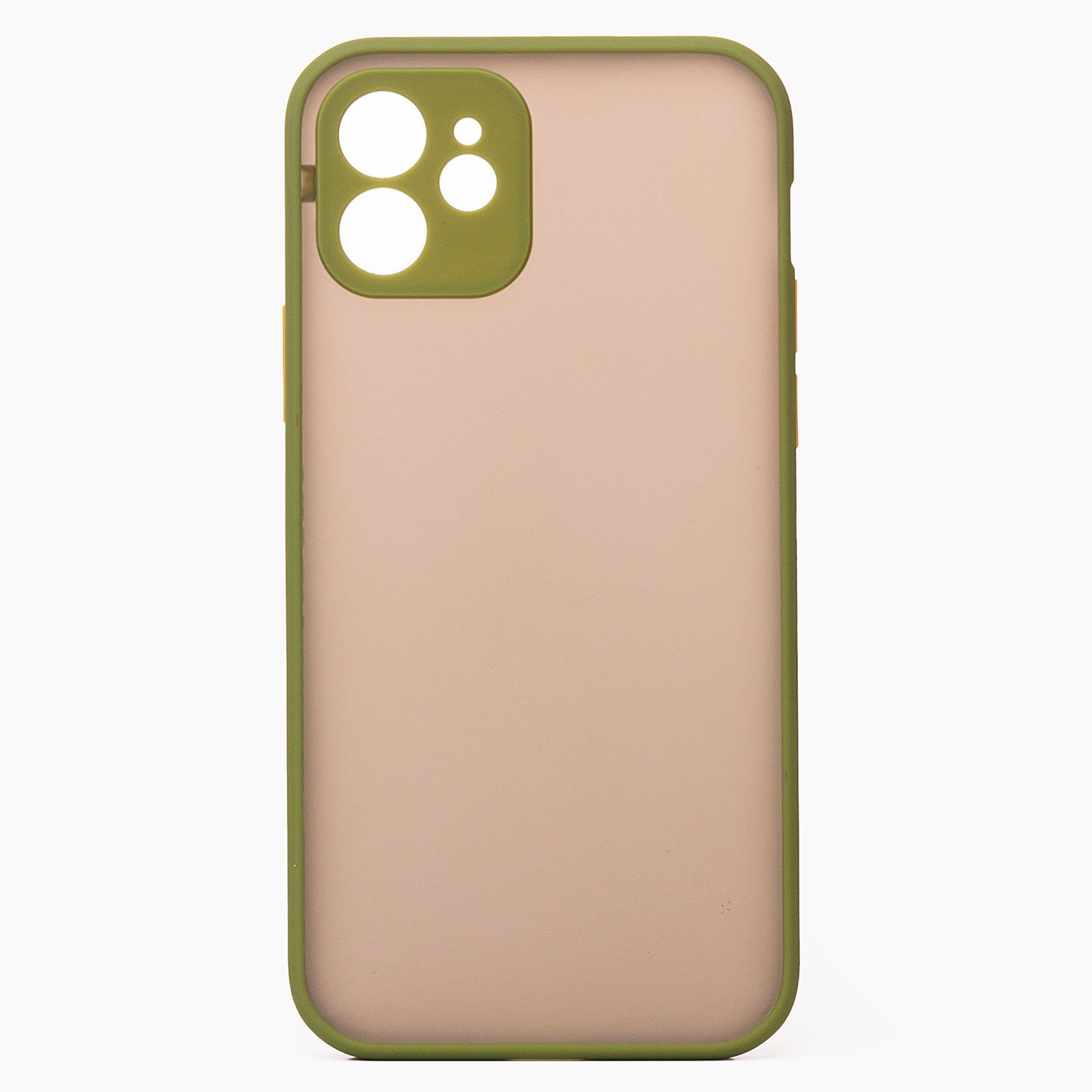 

Чехол-накладка PC041 для смартфона Apple iPhone 12, силикон, green/black (126876)
