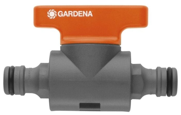 

Кран запорный GARDENA, 1/2" (13 мм) - 1/2" (13 мм), пластик, муфта соединительная (02976-20.000.00), 0