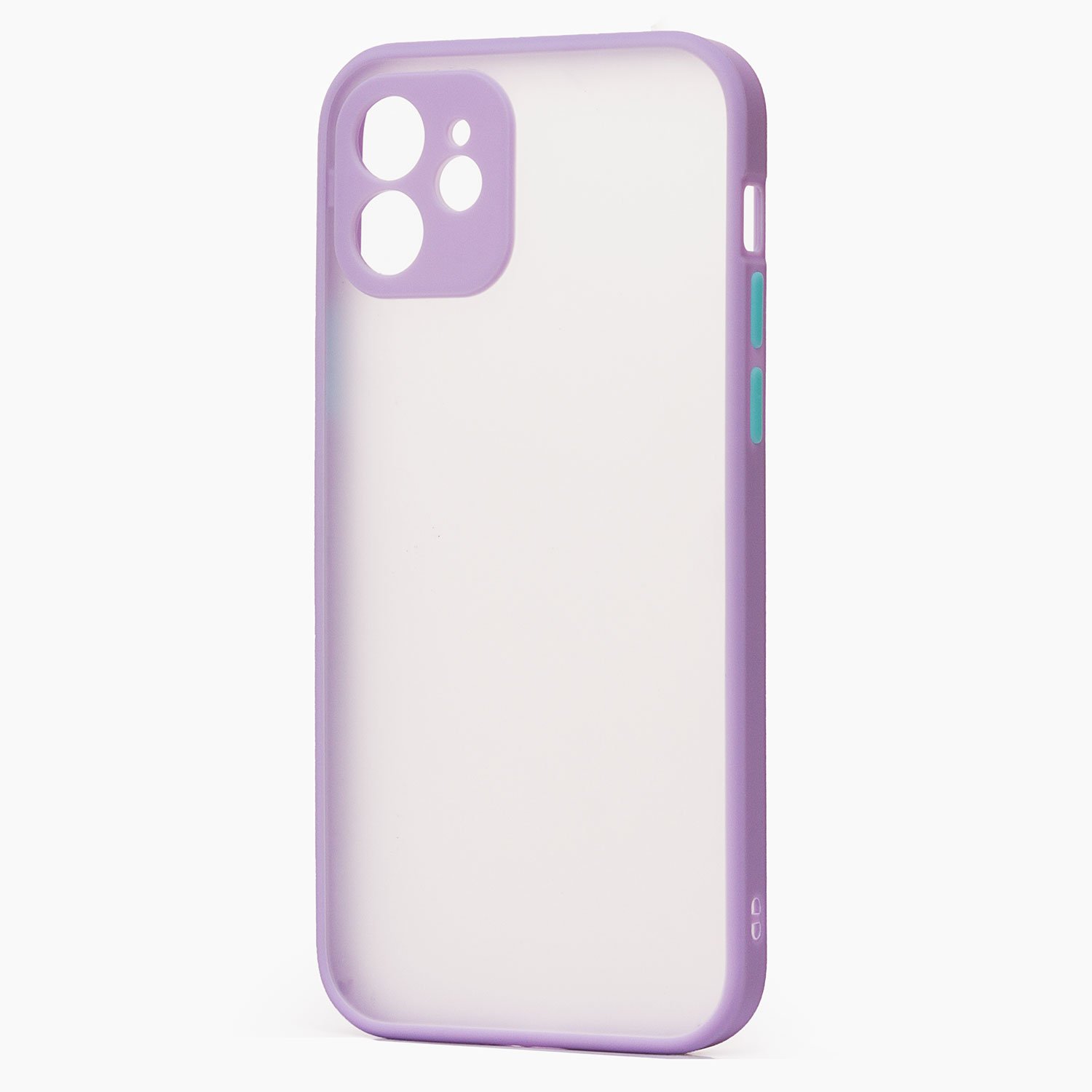 

Чехол-накладка PC041 для смартфона Apple iPhone 12, силикон, light violet/white (126878)