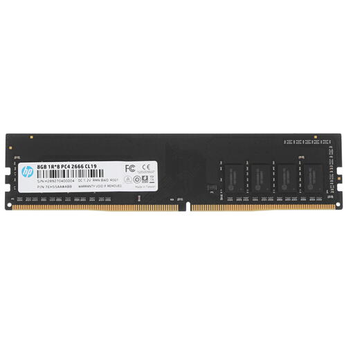 

Память DDR4 DIMM 8Gb, 2666MHz, CL19, 1.2 В, HP, V2 series (7EH55AA), 7EH55AA