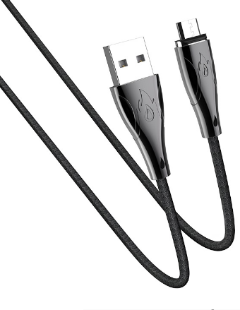 

Кабель USB 2.0(Am)-Micro USB 2.0(Bm), экранированный, 3A Quick Charge, 1.2м, черный HOCO, 0