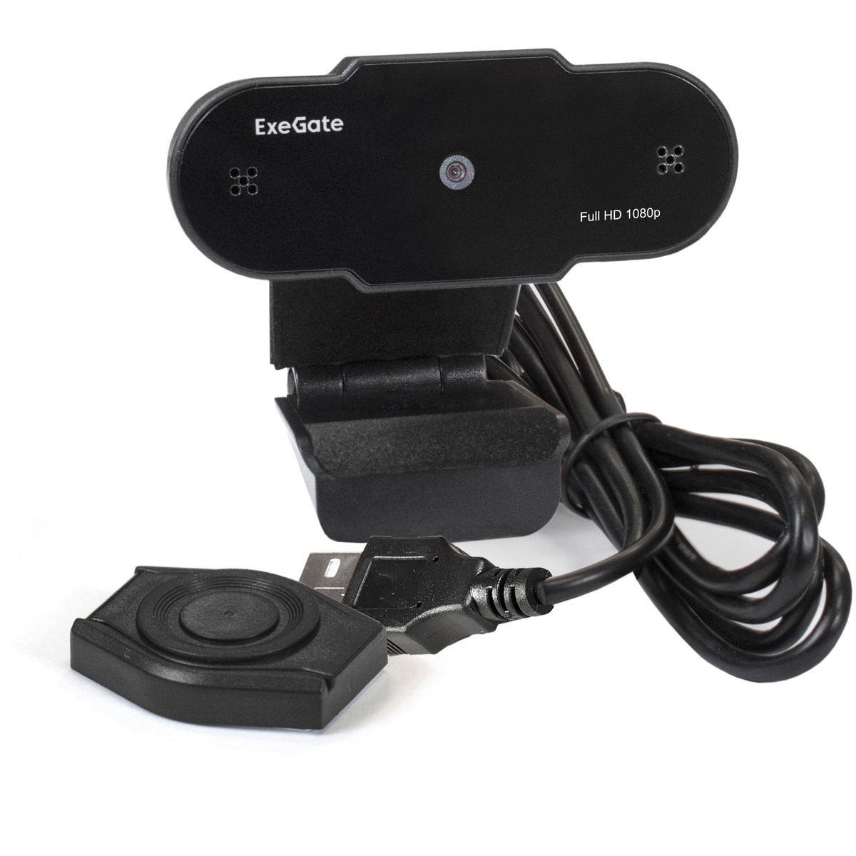 Вебкамера ExeGate BlackView C615 FullHD Tripod 2MP, 1920x1080, встроенный микрофон, USB 2.0, черный (EX287388RUS)