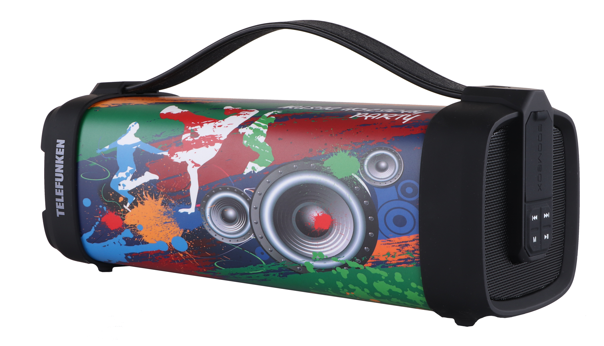 

Портативная акустика Telefunken TF-PS1241B, 12 Вт, FM, USB, Bluetooth, черный (TF-PS1241B MUSIC HOLIDAY), TF-PS1241B